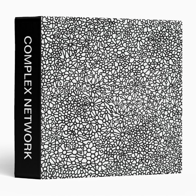 Complex Network (1.5in) - Black and White Binder (Front/Spine)
