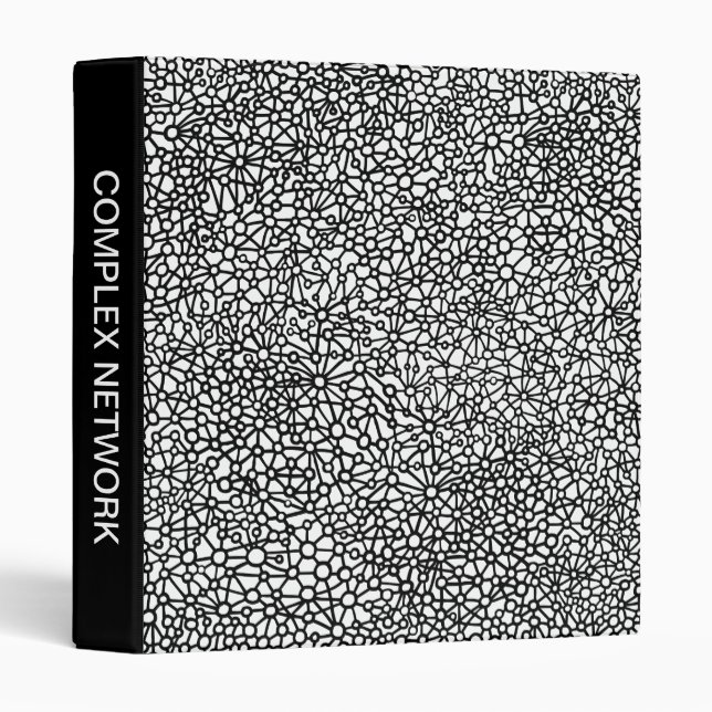 Complex Network (1in) - Black and White Binder (Front/Spine)
