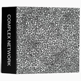 Complex Network (2in) - Black and White Binder