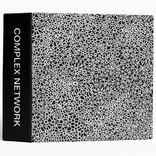 Complex Network (2in) - White on Black Binder