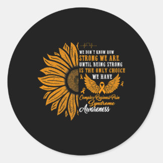 Complex Regional Pain Syndrome Awareness Strong Cr Classic Round Sticker