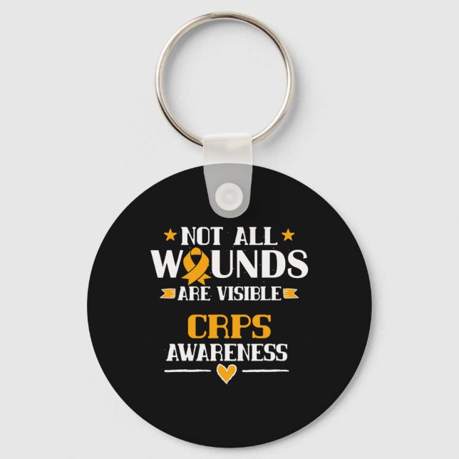 Complex Regional Pain Syndrome Awareness Tee  Keychain (Front)