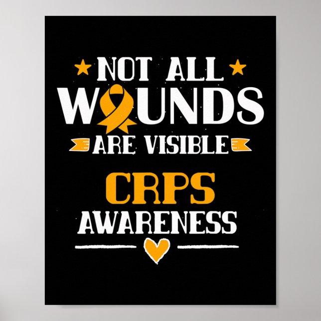 Complex Regional Pain Syndrome Awareness Tee  Poster (Front)