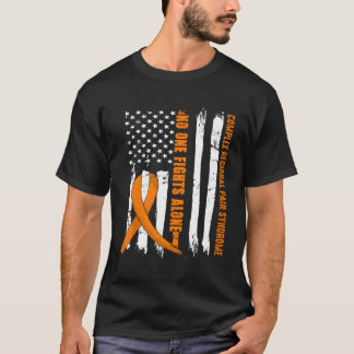 Complex Regional Pain Syndrome Ribbon Us Flag No O T-Shirt