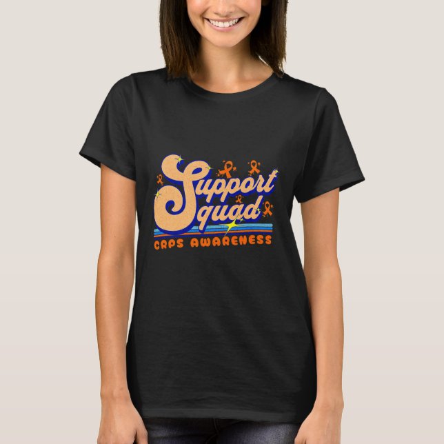 Complex Regional Pain Syndrome Support Squad Aware T-Shirt (Front)