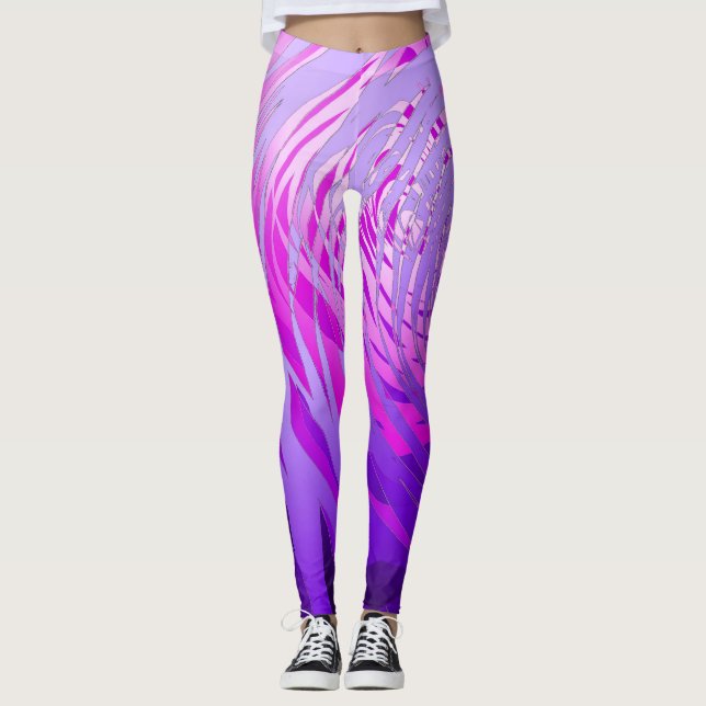 Complex Spiral Purple - Leggings (Front)