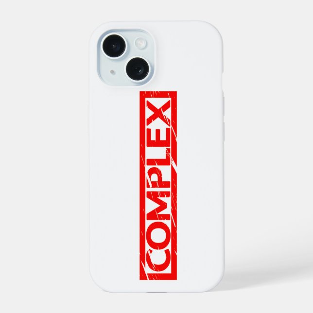 Complex Stamp iPhone 15 Case (Back)