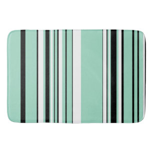Complex Stripes - Green (Mint) Bath Mat