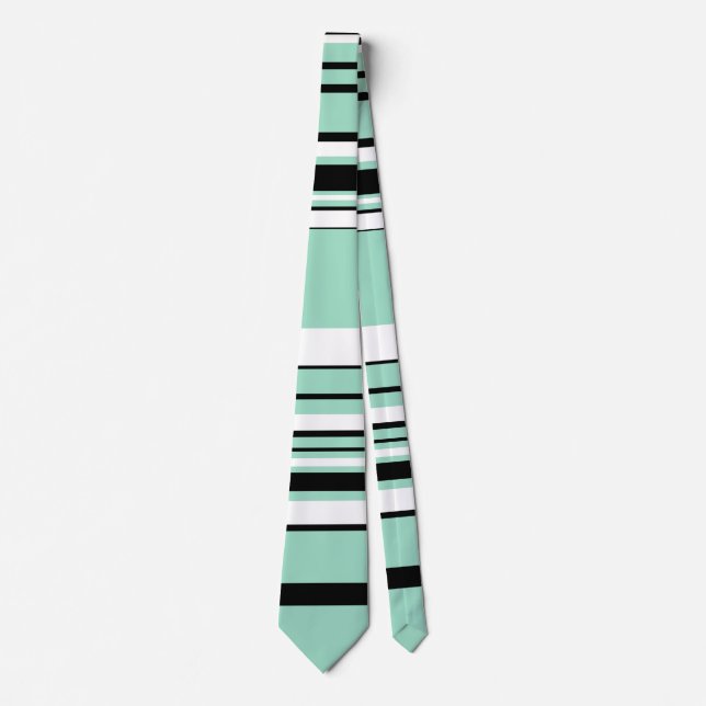 Complex Stripes - Green (Mint) Tie (Front)