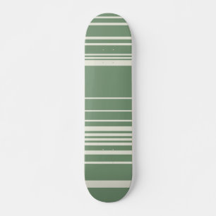Complex Stripes in Green Skateboard