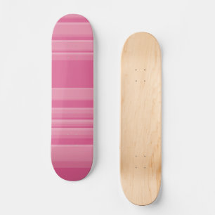 Complex Stripes in Pink Skateboard