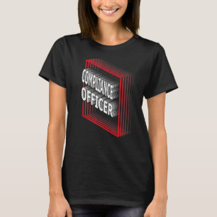 Compliance Officer Job Title Appreciation Retro T-Shirt