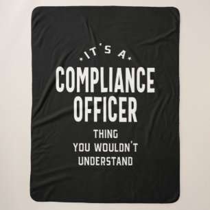 Compliance Officer Job Title Gift Sherpa Blanket