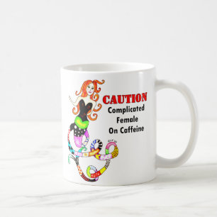 "Complicated Female On Caffeine" Mermaid Coffee Mug