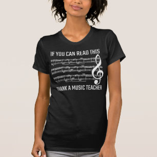 Complicated Musical Notes Clef Music Teacher T-Shirt