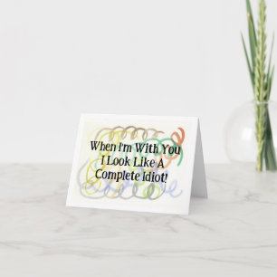 Compliment Drôle Ressemble À Une Carte Idiot