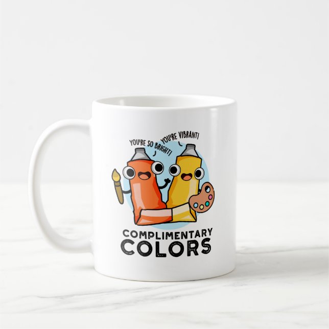 Complimentary Colours Funny Paint Pun  Coffee Mug (Left)