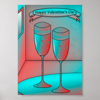 Complimentary Valentine Art Poster