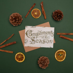 Compliments of the Season Holiday Card
