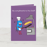 Compliments to the Chef thank you card