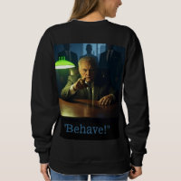 Comportement du patron femmes noir sweatshirt reto