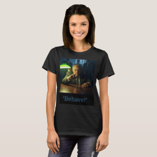 Comportement du patron femmes noir T-shirt