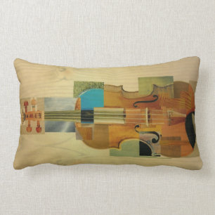 Composed Violin Lumbar Pillow