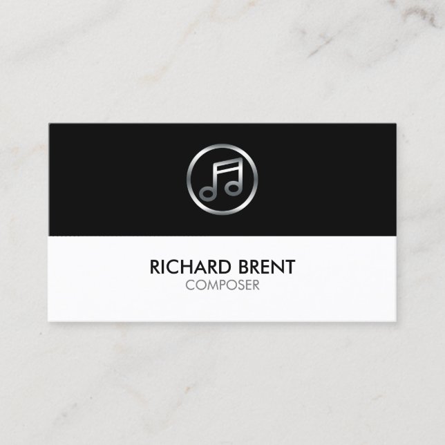 Composer Music Musician Business Card (Front)