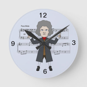 Composer of classical Music in 1800 Th Round Clock