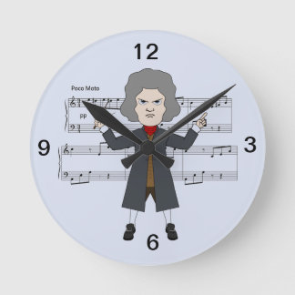 Composer of classical Music in 1800 Th Round Clock