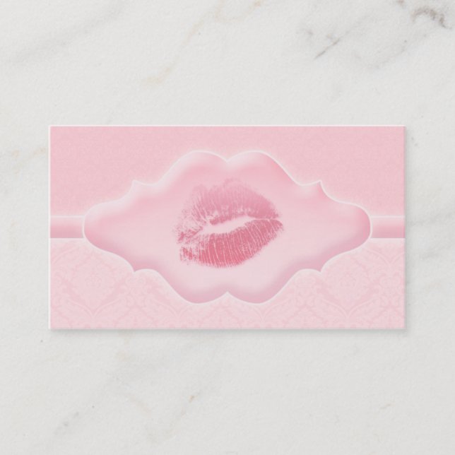 Composez la damassé de lèvres de rose de carte de (Devant)