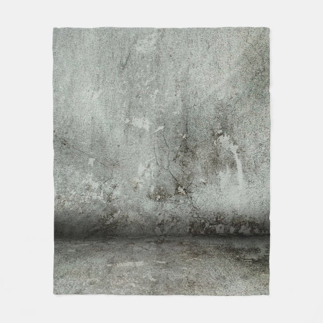 Composing concrete wall wall fleece blanket (Front)