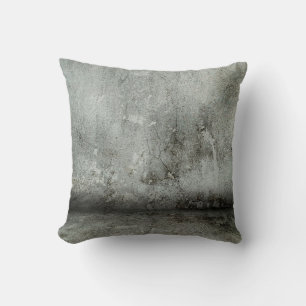 Composing concrete wall wall throw pillow