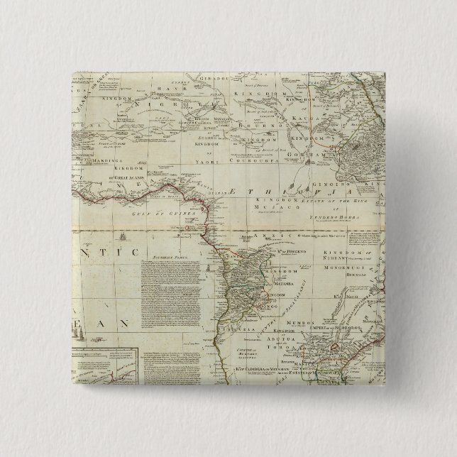 Composite Africa 2 Inch Square Button (Front)