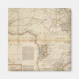 Composite Africa hand coloured map Magnet