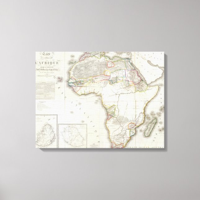Composite Africa Map Canvas Print (Front)