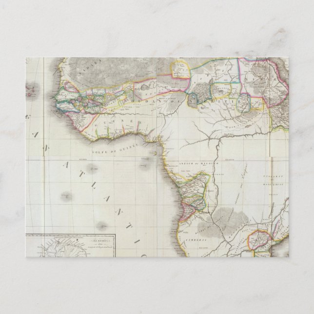 Composite Africa Map Postcard (Front)