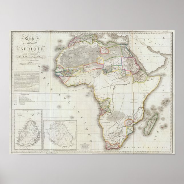 Composite Africa Map Poster (Front)