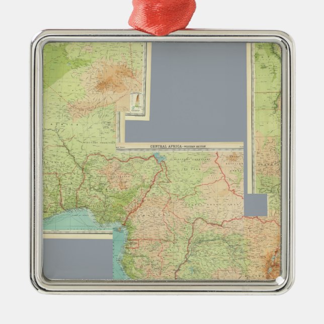 Composite Africa Metal Ornament (Front)