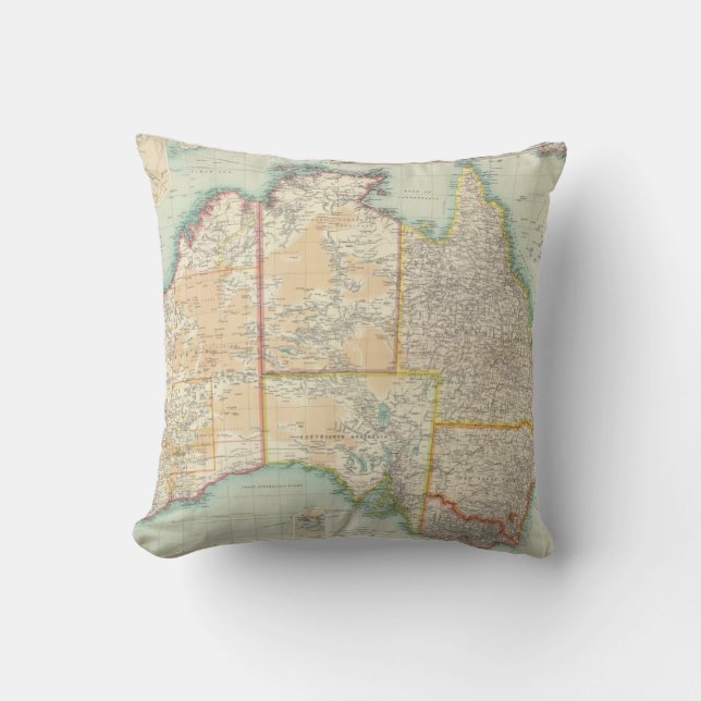 Composite Australia Throw Pillow (Front)