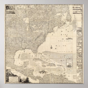 Composite British Empire in America Poster