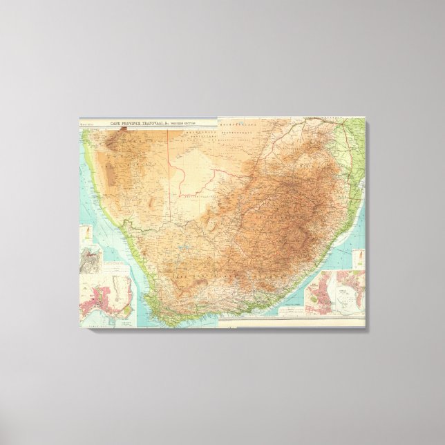 Composite Cape Province, Transvaal Canvas Print (Front)