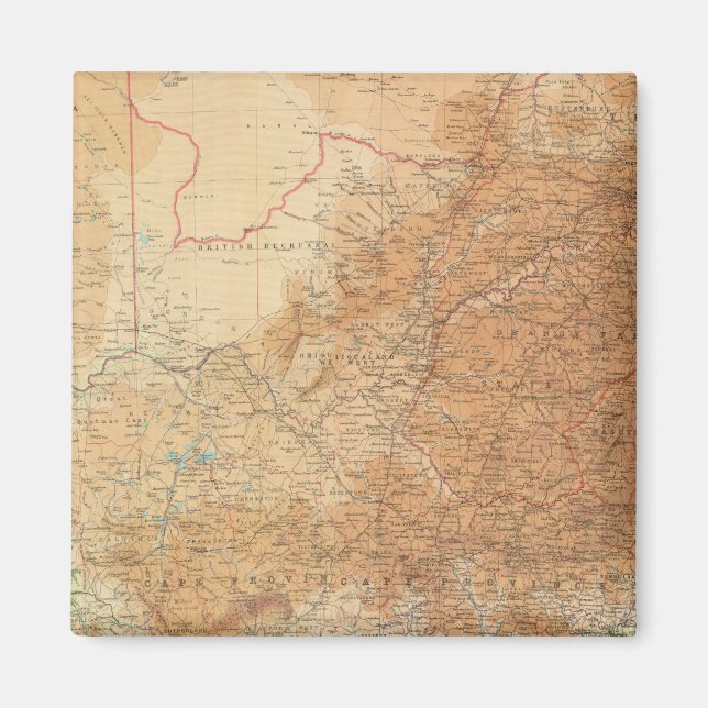 Composite Cape Province, Transvaal Magnet (Front)