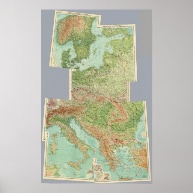 Composite Central Europe Poster (Front)