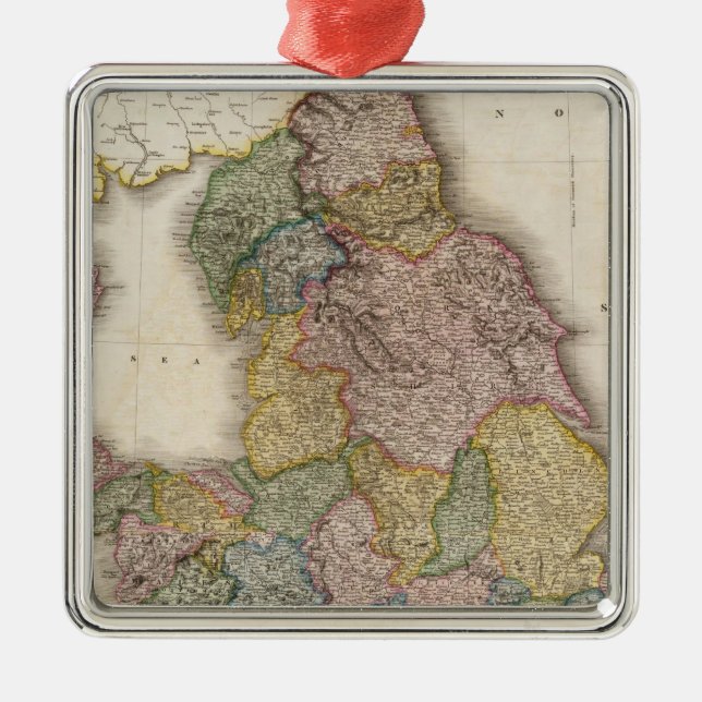 Composite England Metal Ornament (Front)