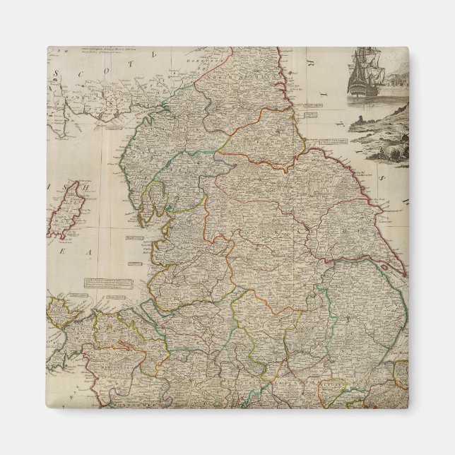 Composite England, Wales Magnet (Front)