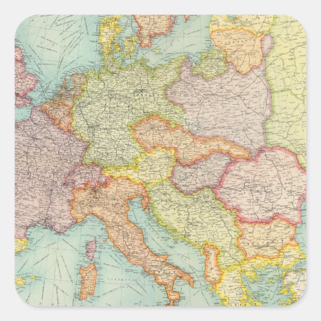 Composite Europe communications Square Sticker (Front)