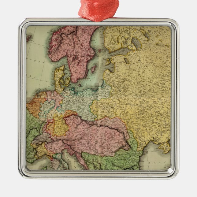 Composite Europe Metal Ornament (Front)