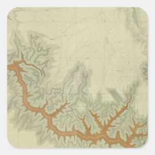 Composite Geologic map of Kaibab Plateau Square Sticker