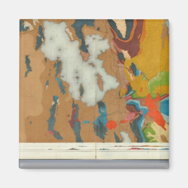 Composite Geological maps IV, 40th Parallel Survey Magnet (Front)